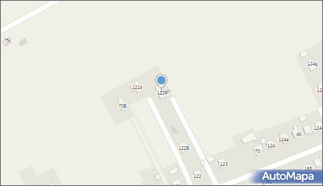 Strzegocice, Strzegocice, 122A, mapa Strzegocice