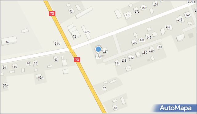 Strzegocice, Strzegocice, 136, mapa Strzegocice
