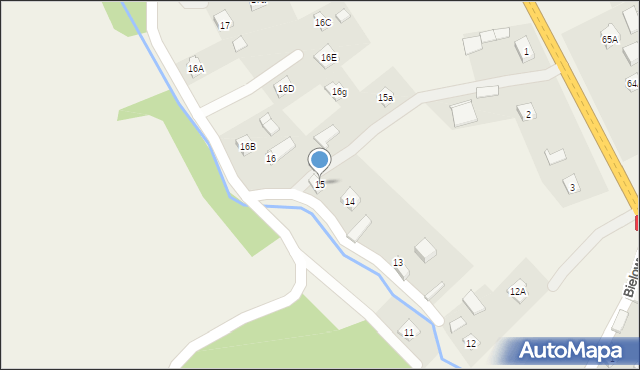 Strzegocice, Strzegocice, 15, mapa Strzegocice