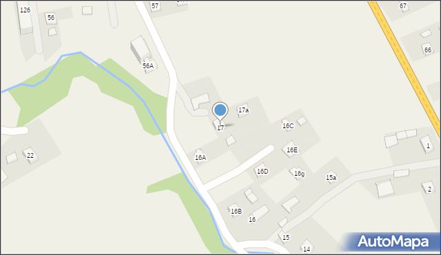 Strzegocice, Strzegocice, 17, mapa Strzegocice