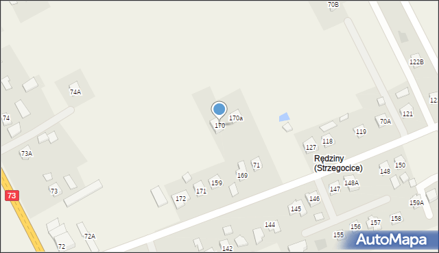 Strzegocice, Strzegocice, 170, mapa Strzegocice