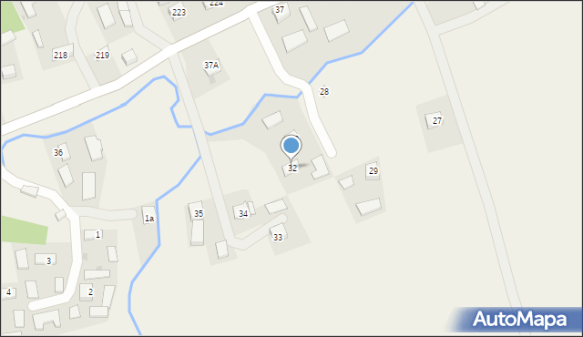 Strzegocice, Strzegocice, 32, mapa Strzegocice