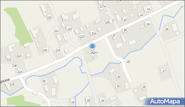 Strzegocice, Strzegocice, 37A, mapa Strzegocice