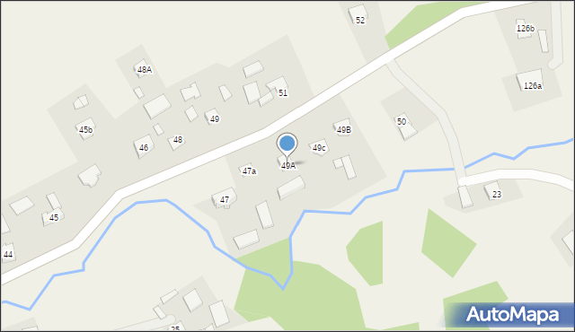 Strzegocice, Strzegocice, 49A, mapa Strzegocice