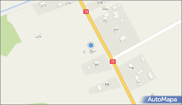 Strzegocice, Strzegocice, 55d, mapa Strzegocice