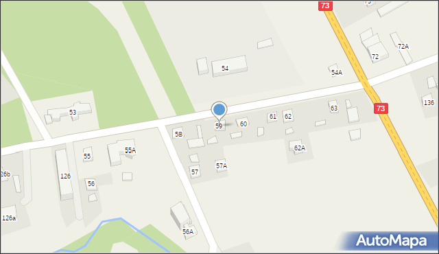 Strzegocice, Strzegocice, 59, mapa Strzegocice