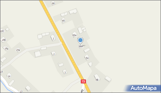 Strzegocice, Strzegocice, 64A, mapa Strzegocice