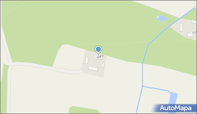 Strzegocin, Strzegocin, 115, mapa Strzegocin