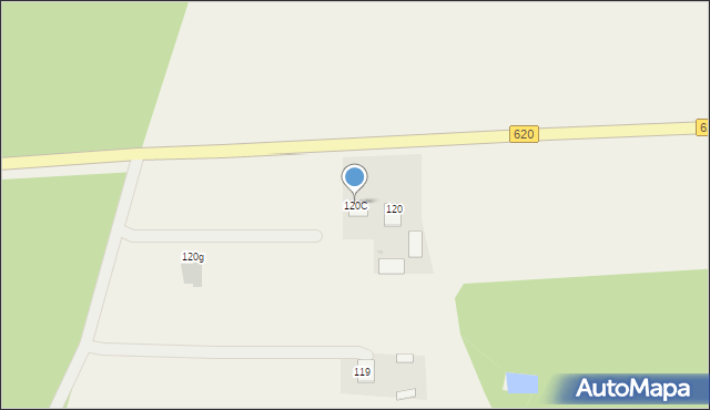 Strzegocin, Strzegocin, 120C, mapa Strzegocin