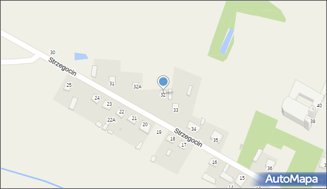 Strzegocin, Strzegocin, 32, mapa Strzegocin