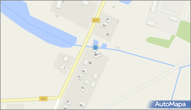 Strzegocin, Strzegocin, 86, mapa Strzegocin