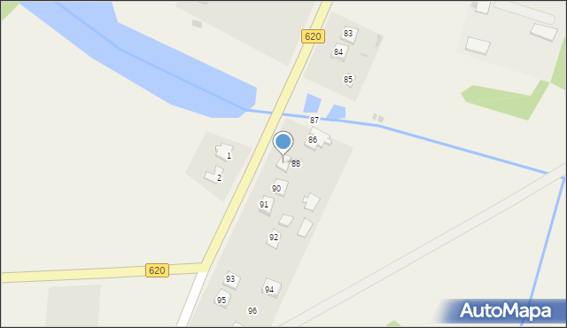 Strzegocin, Strzegocin, 89, mapa Strzegocin