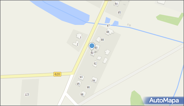 Strzegocin, Strzegocin, 91, mapa Strzegocin