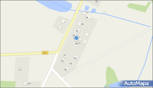 Strzegocin, Strzegocin, 92, mapa Strzegocin