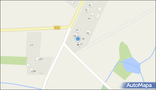 Strzegocin, Strzegocin, 98, mapa Strzegocin