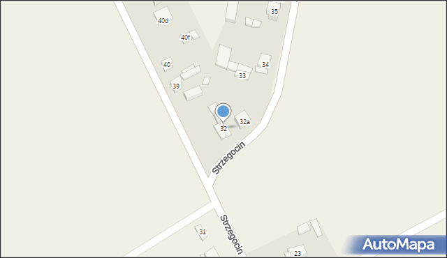 Strzegocin, Strzegocin, 32, mapa Strzegocin