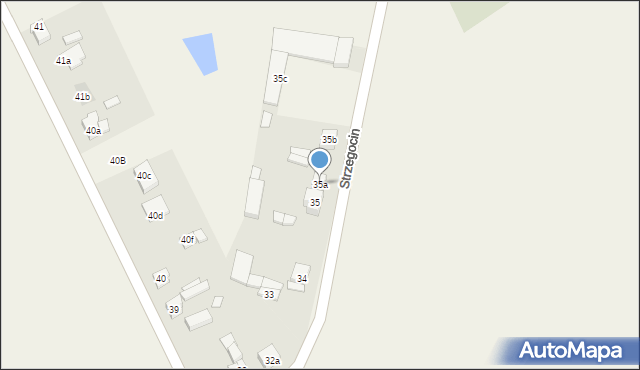 Strzegocin, Strzegocin, 35a, mapa Strzegocin
