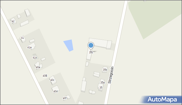 Strzegocin, Strzegocin, 35c, mapa Strzegocin