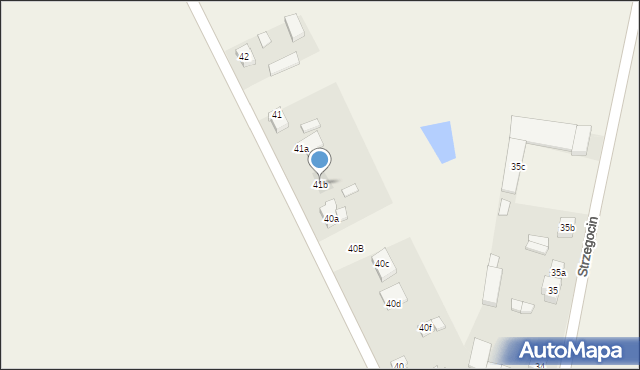 Strzegocin, Strzegocin, 41b, mapa Strzegocin