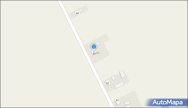 Strzegocin, Strzegocin, 43, mapa Strzegocin
