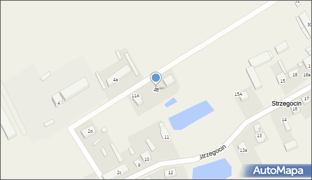 Strzegocin, Strzegocin, 4B, mapa Strzegocin