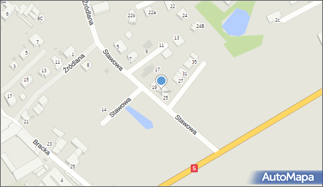 Strzegom, Stawowa, 23, mapa Strzegom