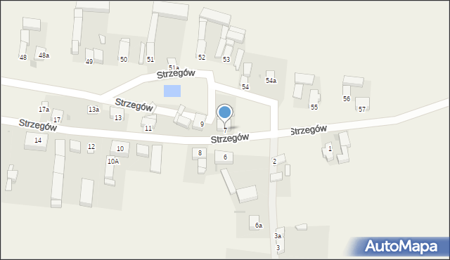 Strzegów, Strzegów, 7, mapa Strzegów