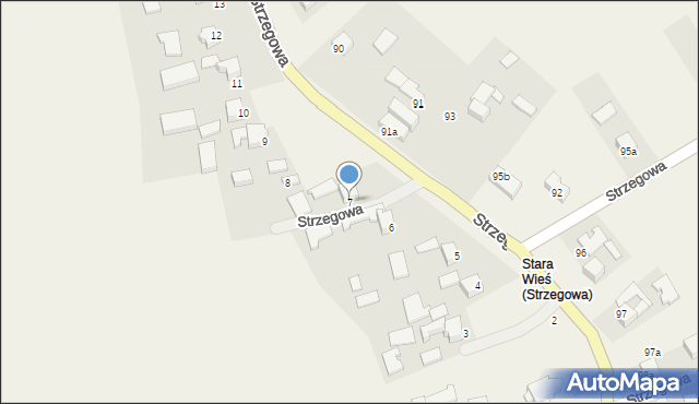 Strzegowa, Strzegowa, 7, mapa Strzegowa