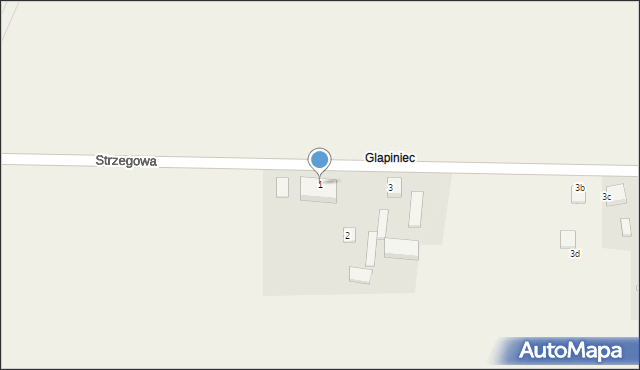 Strzegowa, Strzegowa, 1, mapa Strzegowa
