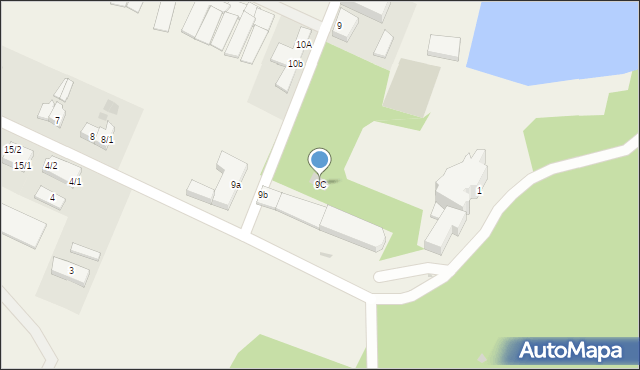 Strzekęcino, Strzekęcino, 9C, mapa Strzekęcino