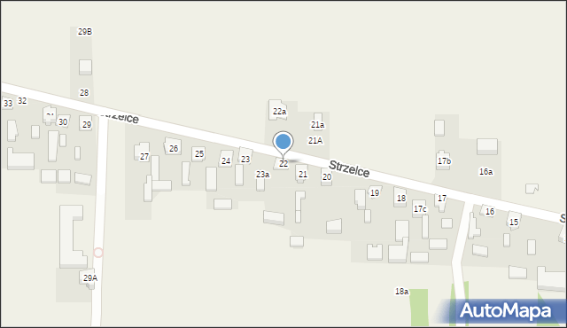 Strzelce, Strzelce, 22, mapa Strzelce