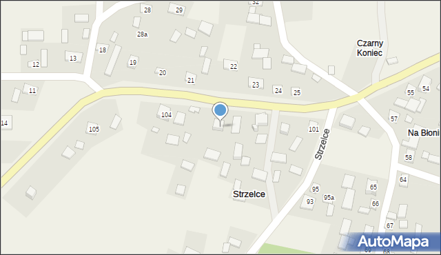 Strzelce, Strzelce, 100, mapa Strzelce