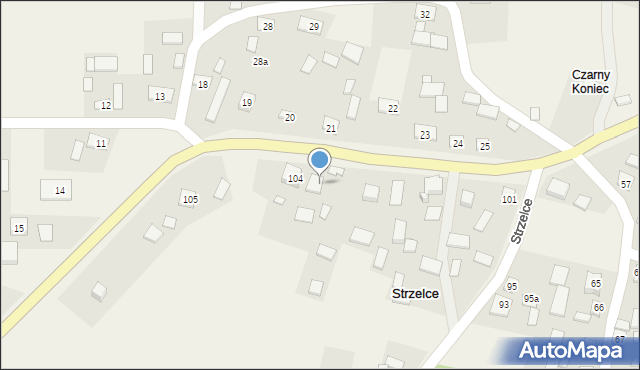 Strzelce, Strzelce, 103, mapa Strzelce