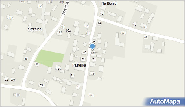 Strzelce, Strzelce, 68, mapa Strzelce
