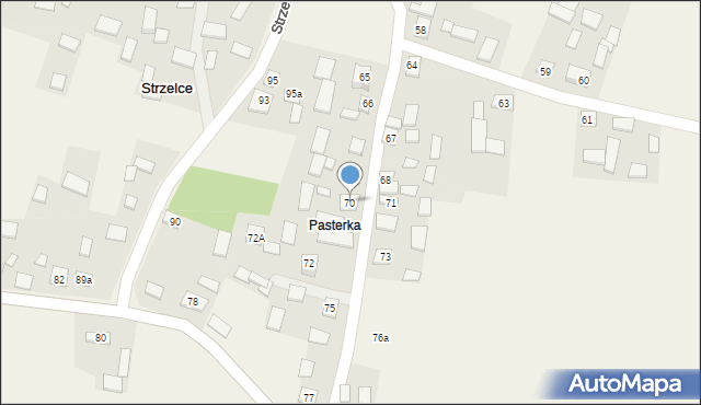 Strzelce, Strzelce, 70, mapa Strzelce
