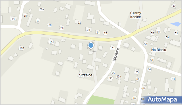Strzelce, Strzelce, 92, mapa Strzelce