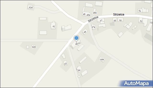 Strzelce, Strzelce, 42, mapa Strzelce