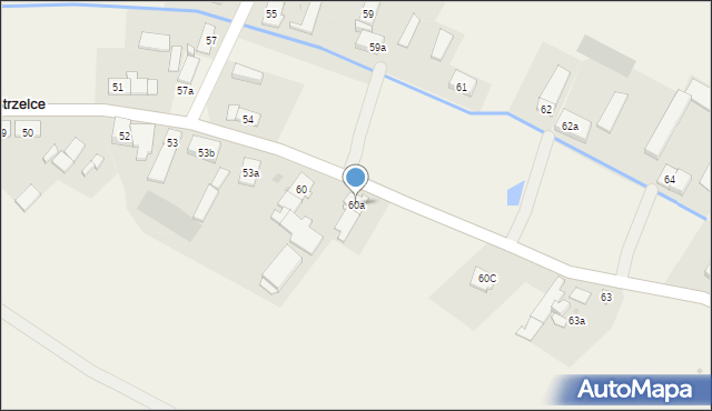 Strzelce, Strzelce, 60a, mapa Strzelce