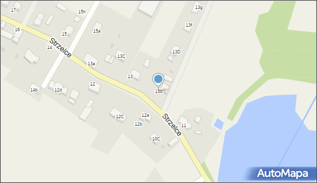 Strzelce, Strzelce, 13b, mapa Strzelce