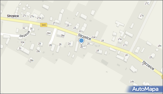Strzelce, Strzelce, 22, mapa Strzelce