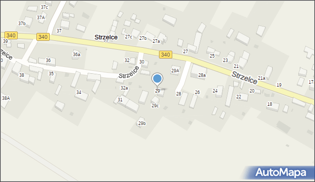 Strzelce, Strzelce, 29, mapa Strzelce