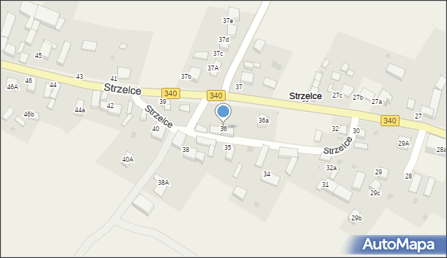 Strzelce, Strzelce, 36, mapa Strzelce