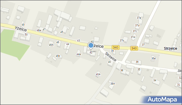 Strzelce, Strzelce, 42, mapa Strzelce