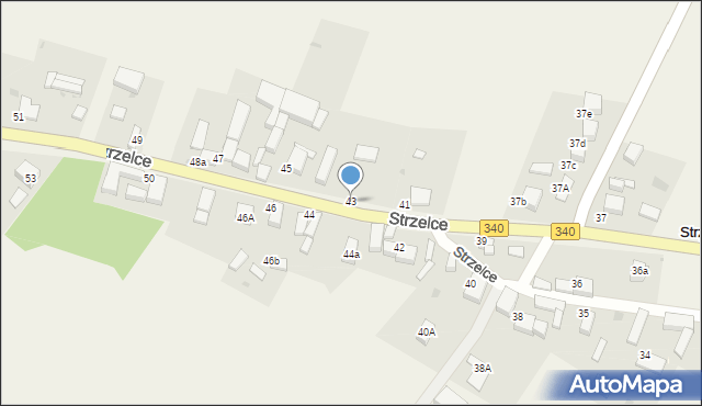 Strzelce, Strzelce, 43, mapa Strzelce