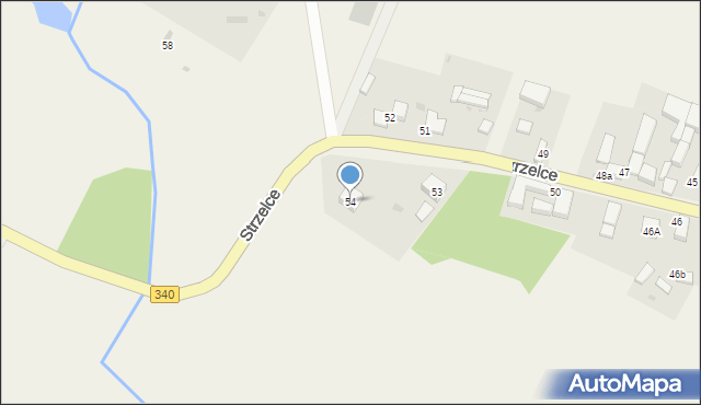 Strzelce, Strzelce, 54, mapa Strzelce