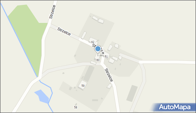 Strzelce, Strzelce, 60a, mapa Strzelce