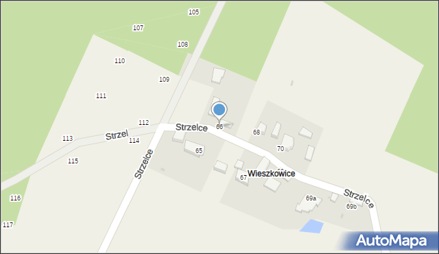 Strzelce, Strzelce, 66, mapa Strzelce