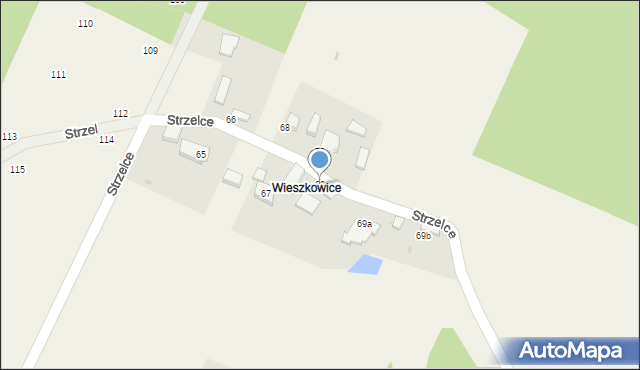 Strzelce, Strzelce, 69, mapa Strzelce