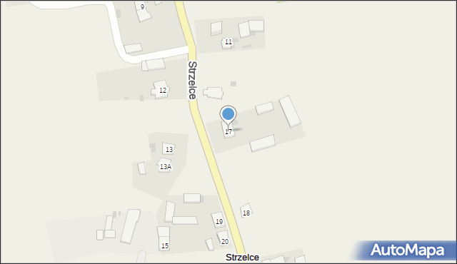 Strzelce, Strzelce, 17, mapa Strzelce