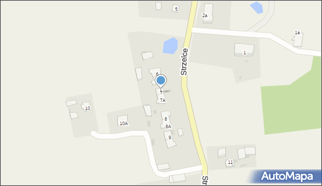Strzelce, Strzelce, 7, mapa Strzelce